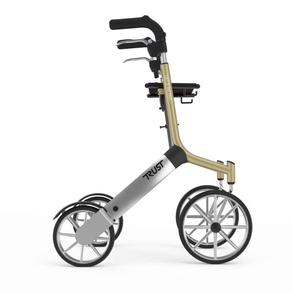 Rollator Let’s Go Out TrustCare – Déambulateur intérieur et extérieur - Beige