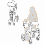 Sangle dorsale pour Rollz Motion, Performance et Rhythm
